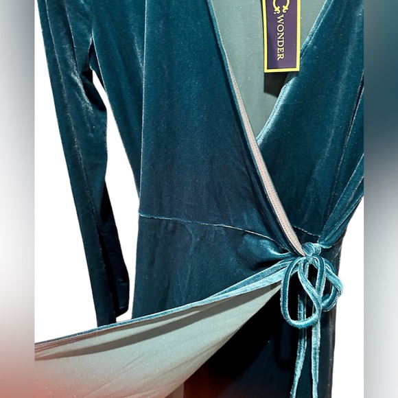 NWT C. Wonder Velvet Wrap Dress - Picture 7 of 11